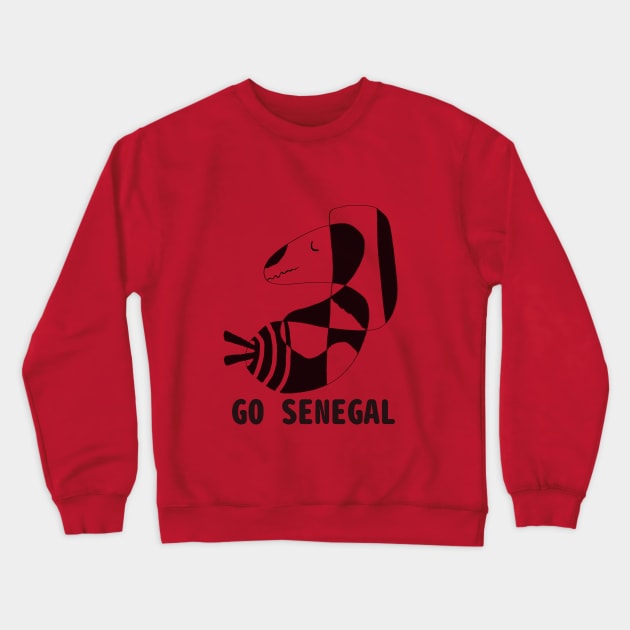 GO SENEGAL Crewneck Sweatshirt by abagold